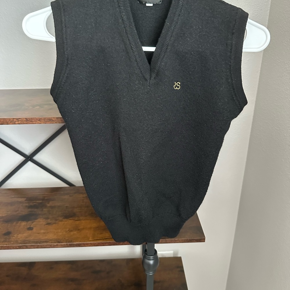 RS Vintage  Womens Black Sleeveless Knit Top SZ S